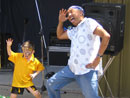 Peter and Brock performing the Haka