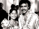 Roslyn Mahe(11 years) and Peter