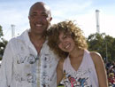 Peter with Jade Macrae at Pasifika Darling Harbour - 2005
